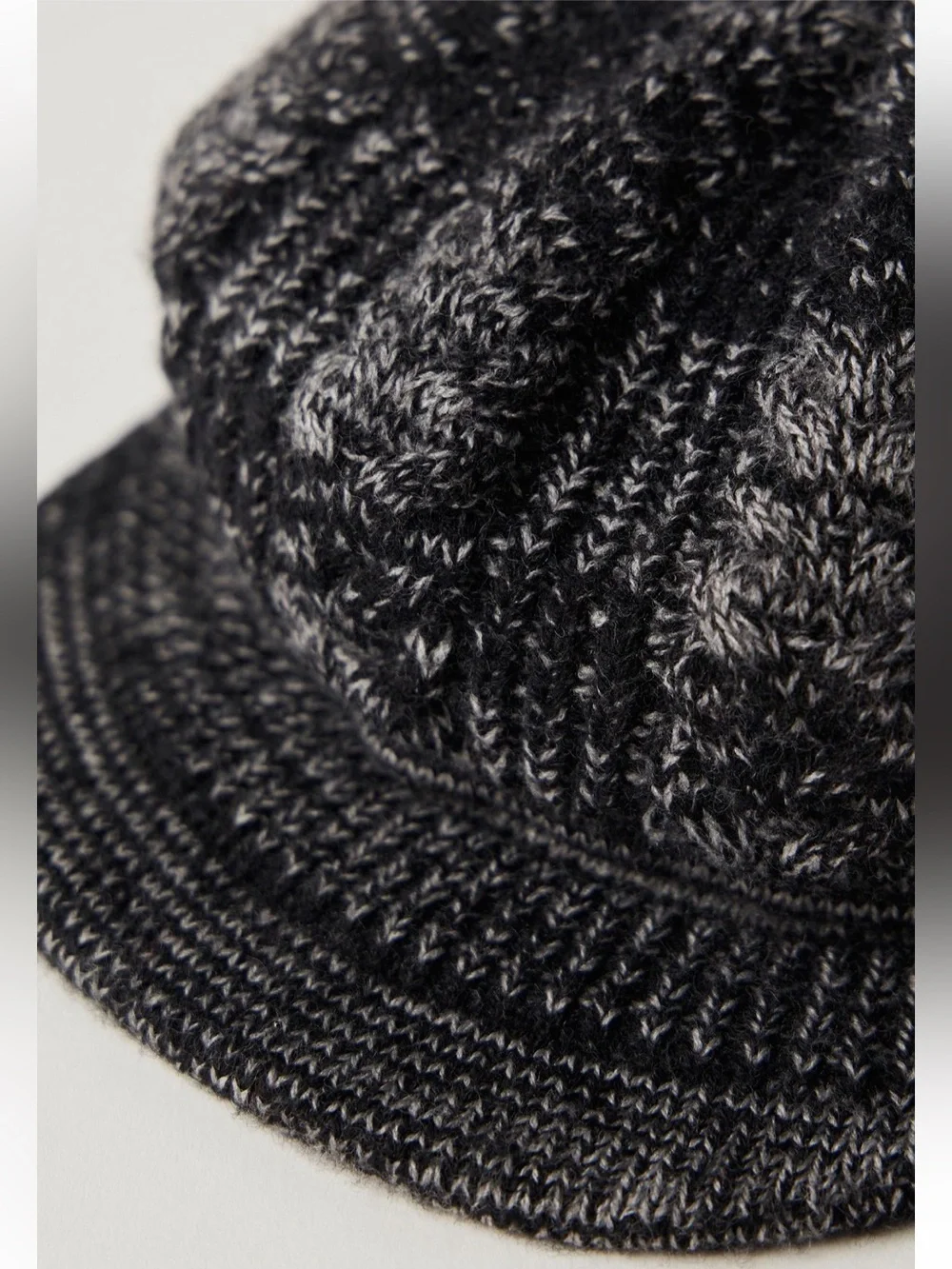 1473. FREE PEOPLE Loui Sweater Cadet Hat in Black NWT $48